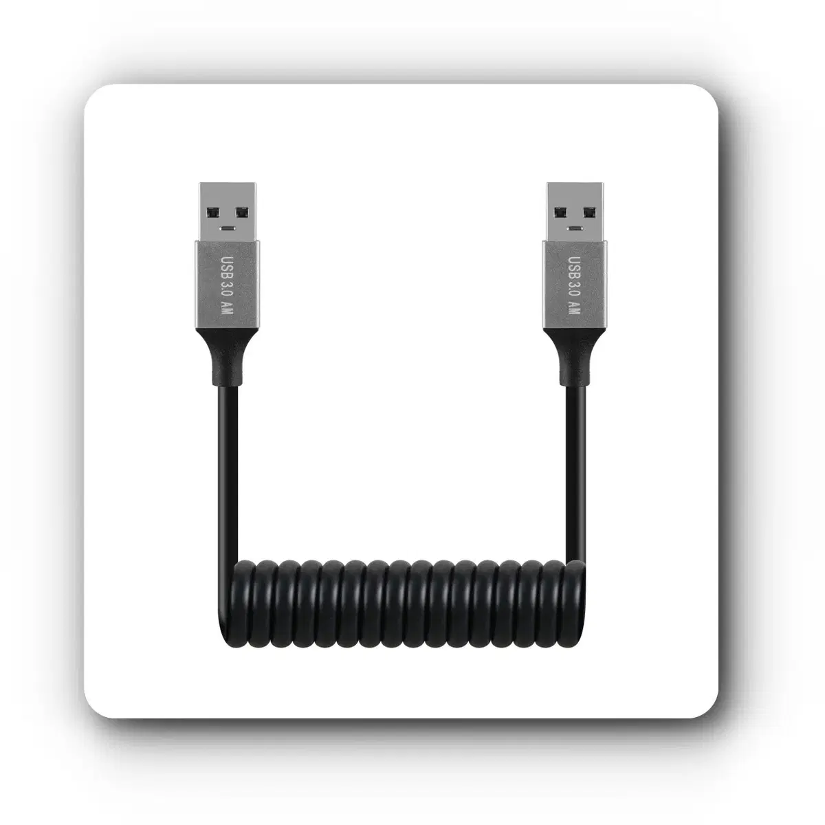 [딜러직판가/새상품]USB 3.0 스프링 케이블 30cm~1M MM