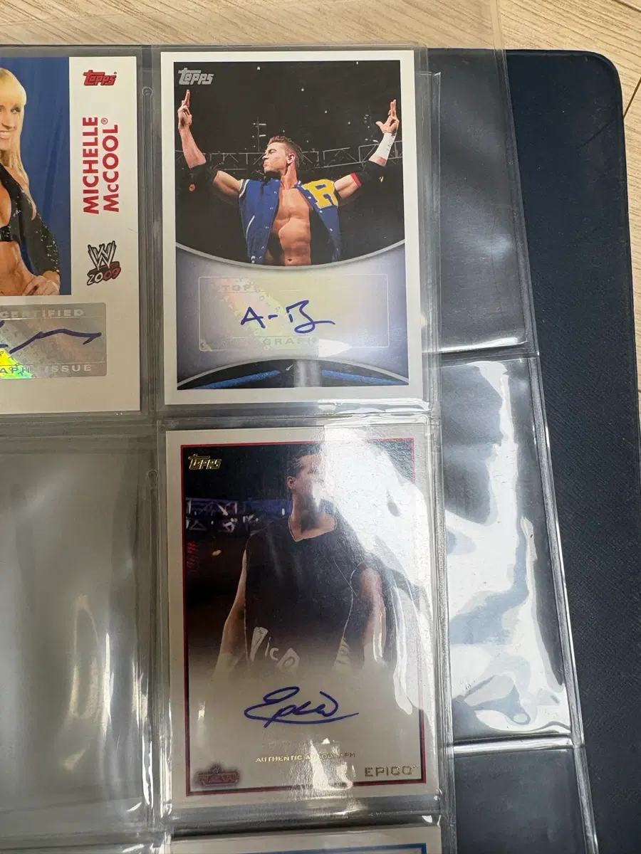 WWE Topps 레슬링 알렉스 라일리, 애피코 오토 카드 2종 (A-Ry, Epico)