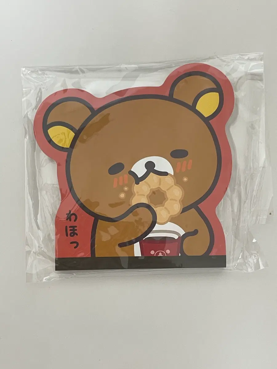 수수료 포함가) 리락쿠마 미스터 도넛 콜라보 다이컷 메모지