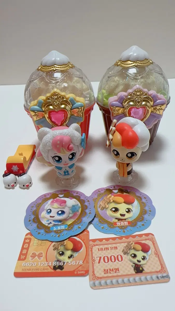 새콤달콤 티니핑 눈꽃핑, 와플핑 세트 팝니다.