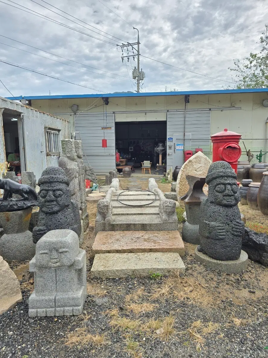 제주도 돌하르방 한쌍