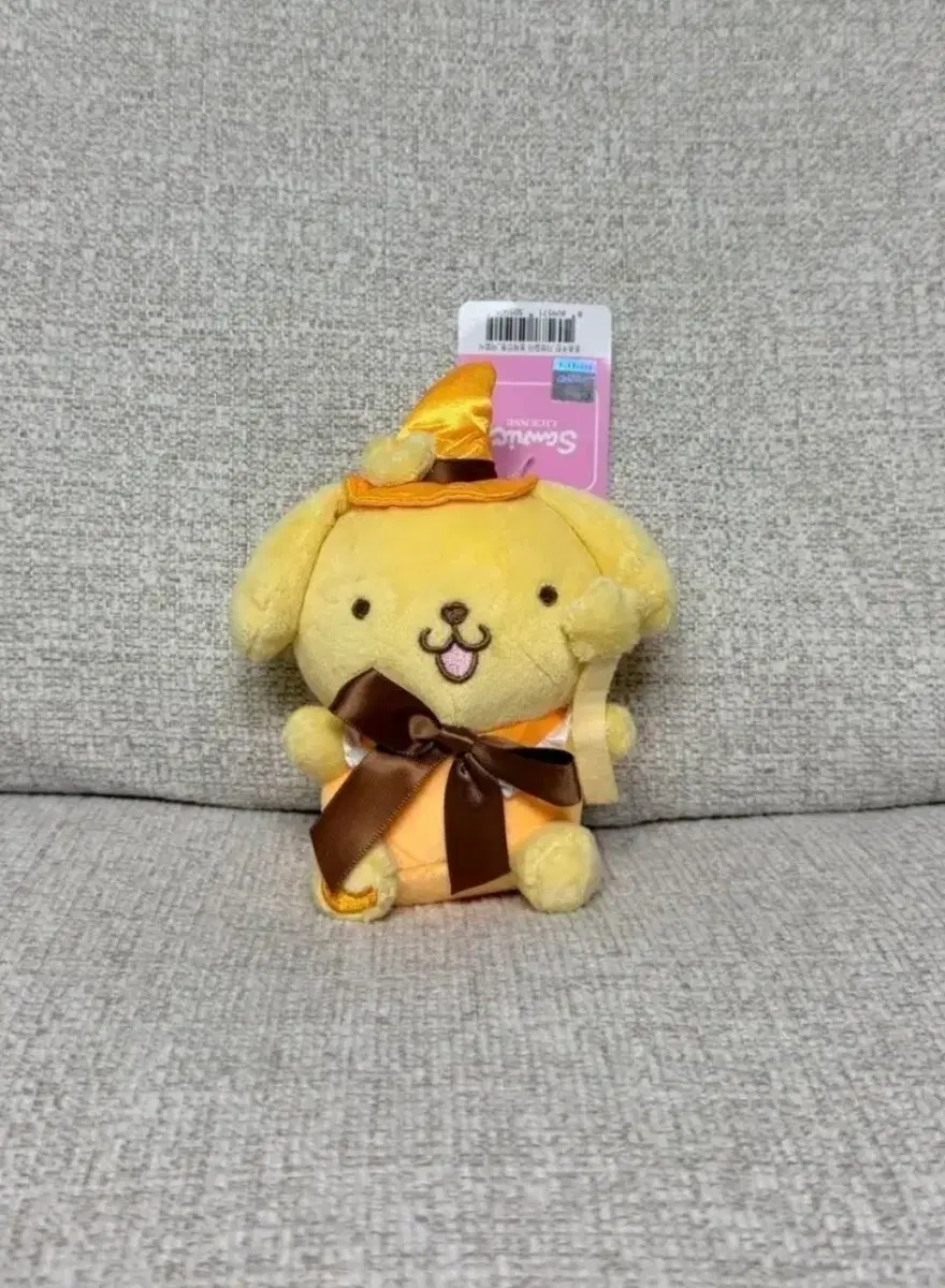 정품 산리오 폼폼푸린 마법사 13cm 키링 인형