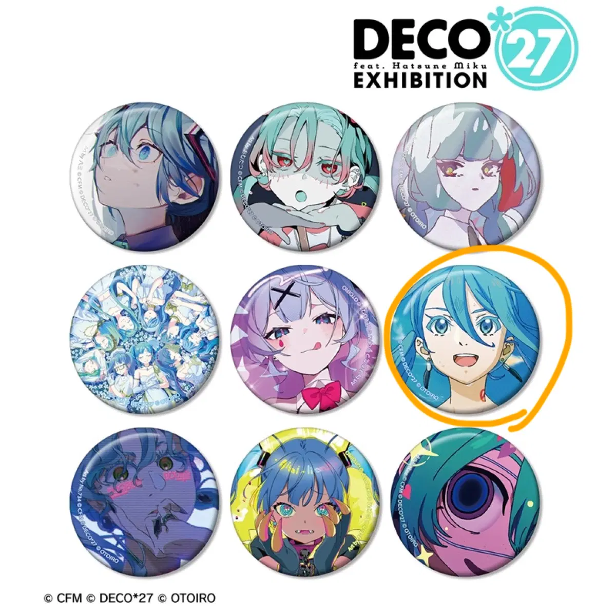 DECO*27 미쿠 뱃지 데코니나