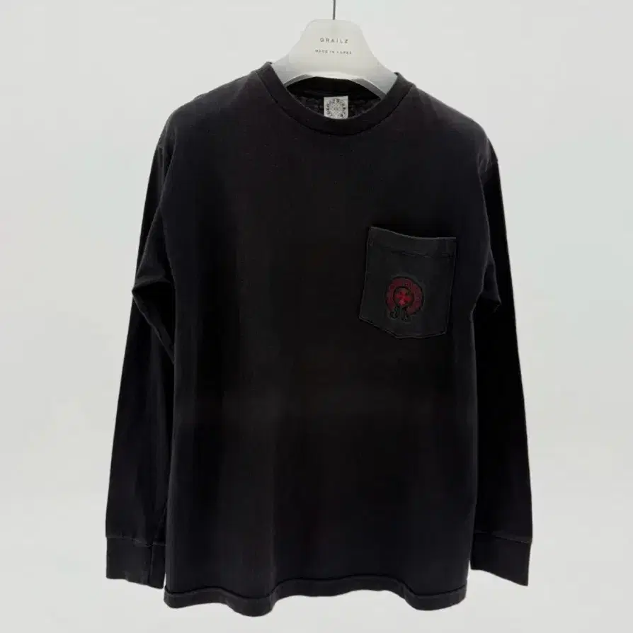 올드 크롬하츠 90s 레트로 레드 홀스슈 롱슬리브 M