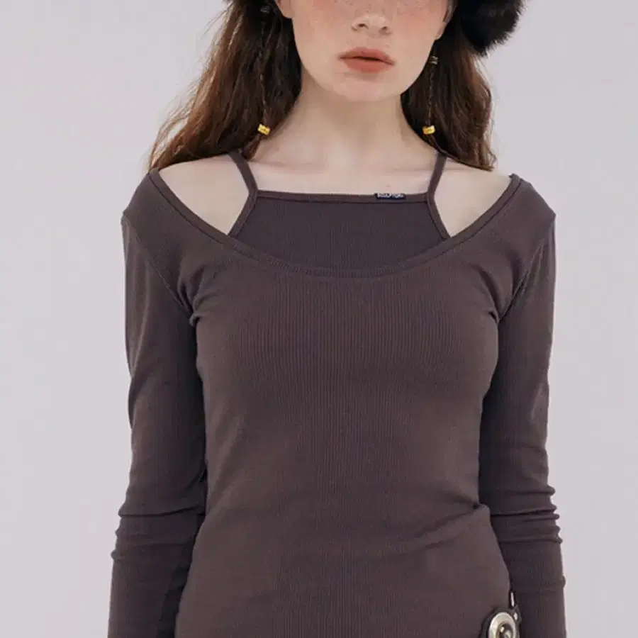 스컬프터 레이어드 l/s top 블랙
