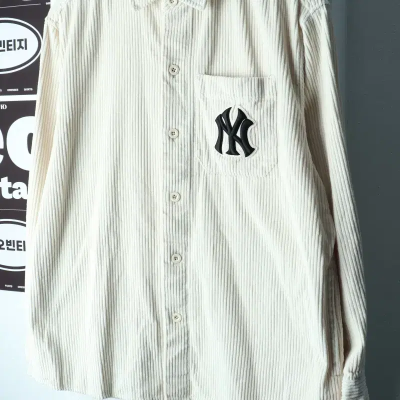 (M-L) MLB 엠엘비 셔츠 남방 뉴욕양키즈 코듀로이-H39280