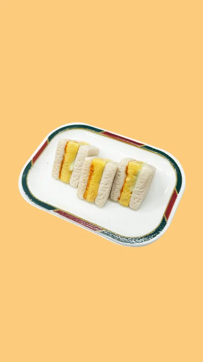 계란 샌드위치 단품 타마고 산도 일본 드림캡슐 한정 가챠 콘파루 미니어쳐 미니츄어 컬렉션 컴팔 1/12 인형 넨도로이드 호환 소품 레인보우 가챠