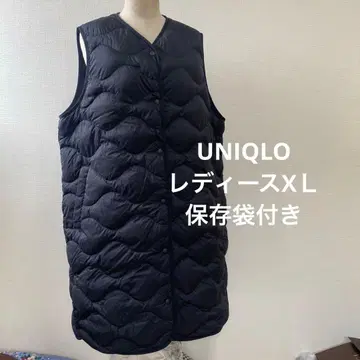 UNIQLO 여성용 XL 퀼팅 베스트 수납 가방 포함