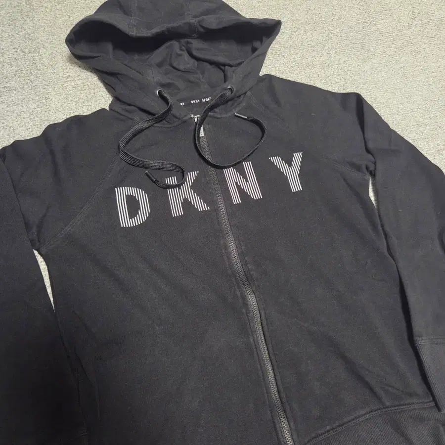DKNY 빈티지 스웻 후드 집업 S