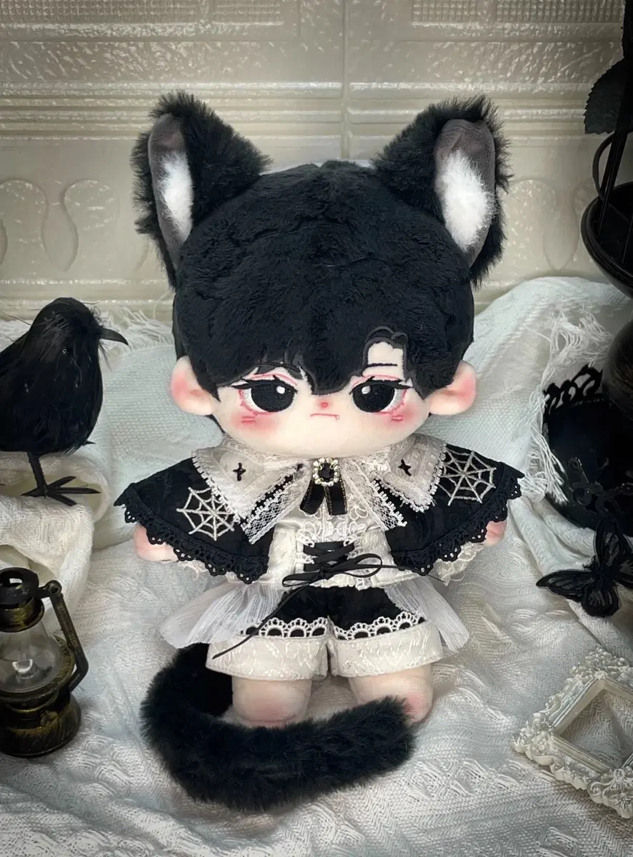20cm 백골소년 솜인형옷 나비 거미줄 젤리성운 인형옷