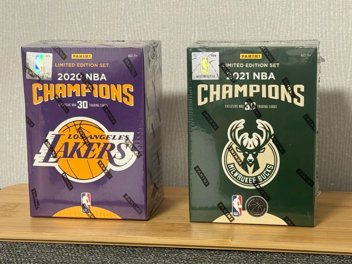 파니니 2020, 2021 NBA 챔피언스 한정판 트레이딩 카드 세트
