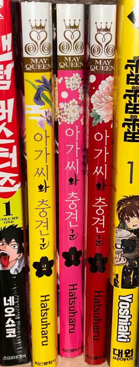 아가씨와 충견군 세트 만화책 순정만화 만화 1권 2권 3권 별책 프렌드