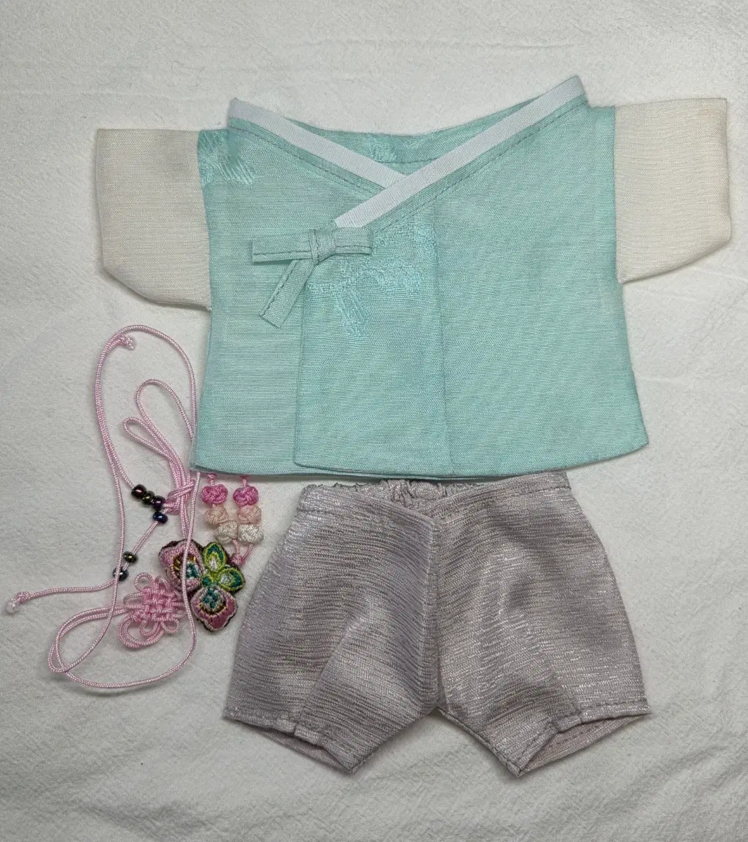 20cm 인형옷 한복 (민트)
