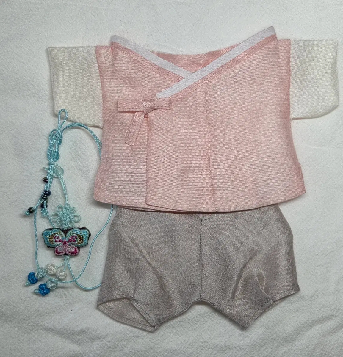20cm 인형옷 한복 (핑크)