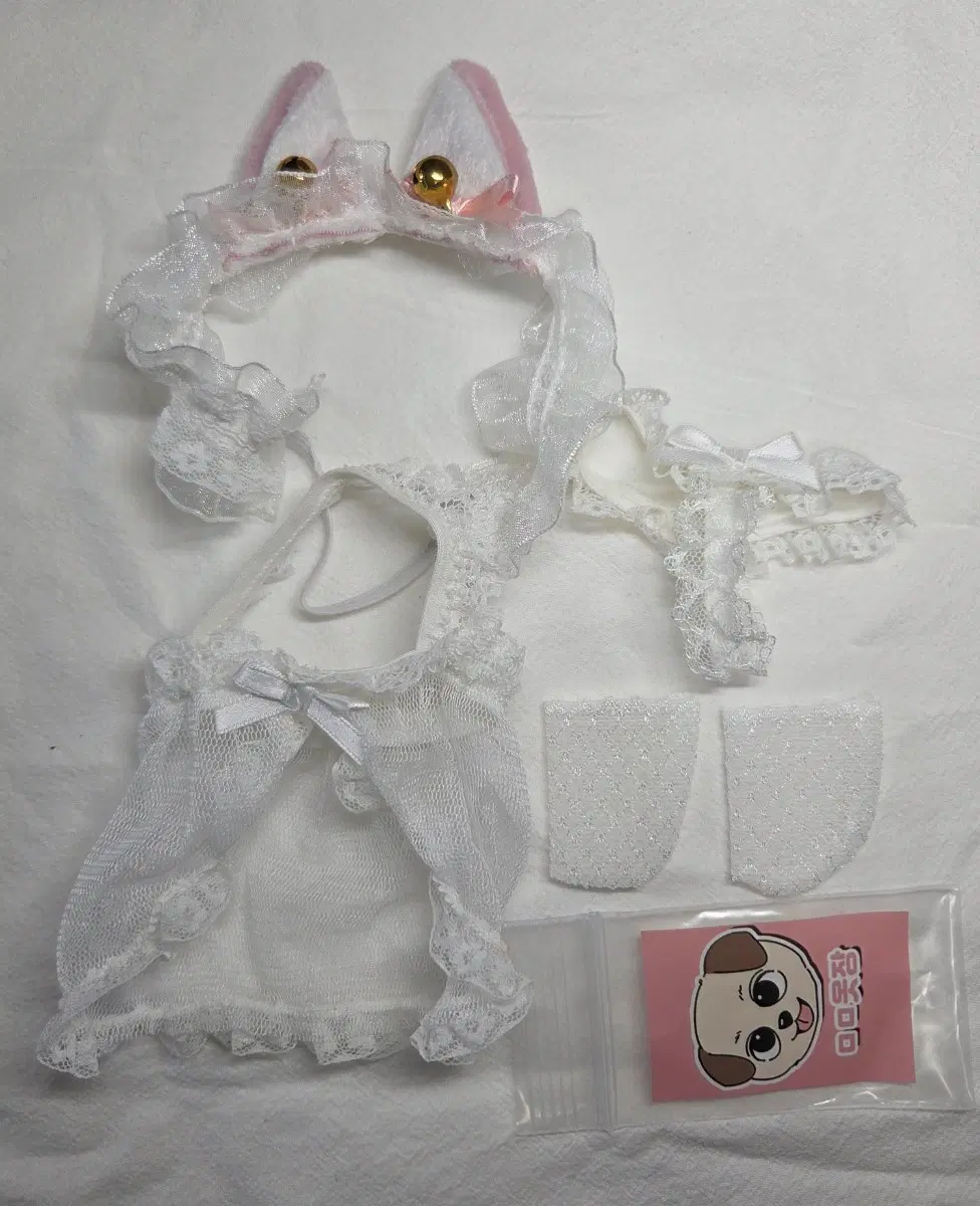 20cm 인형옷 민망옷장 란제리 시즌1 (화이트)