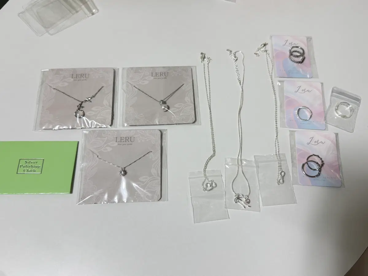 목걸이 6개 + 반지 6개 주얼리 12개 일괄판매 (새상품)
