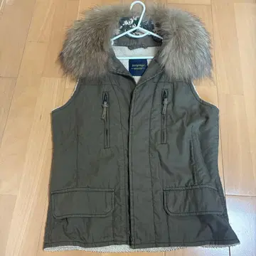 Antgauge 모즈 베스트 퍼 포함 카키 프리 사이즈