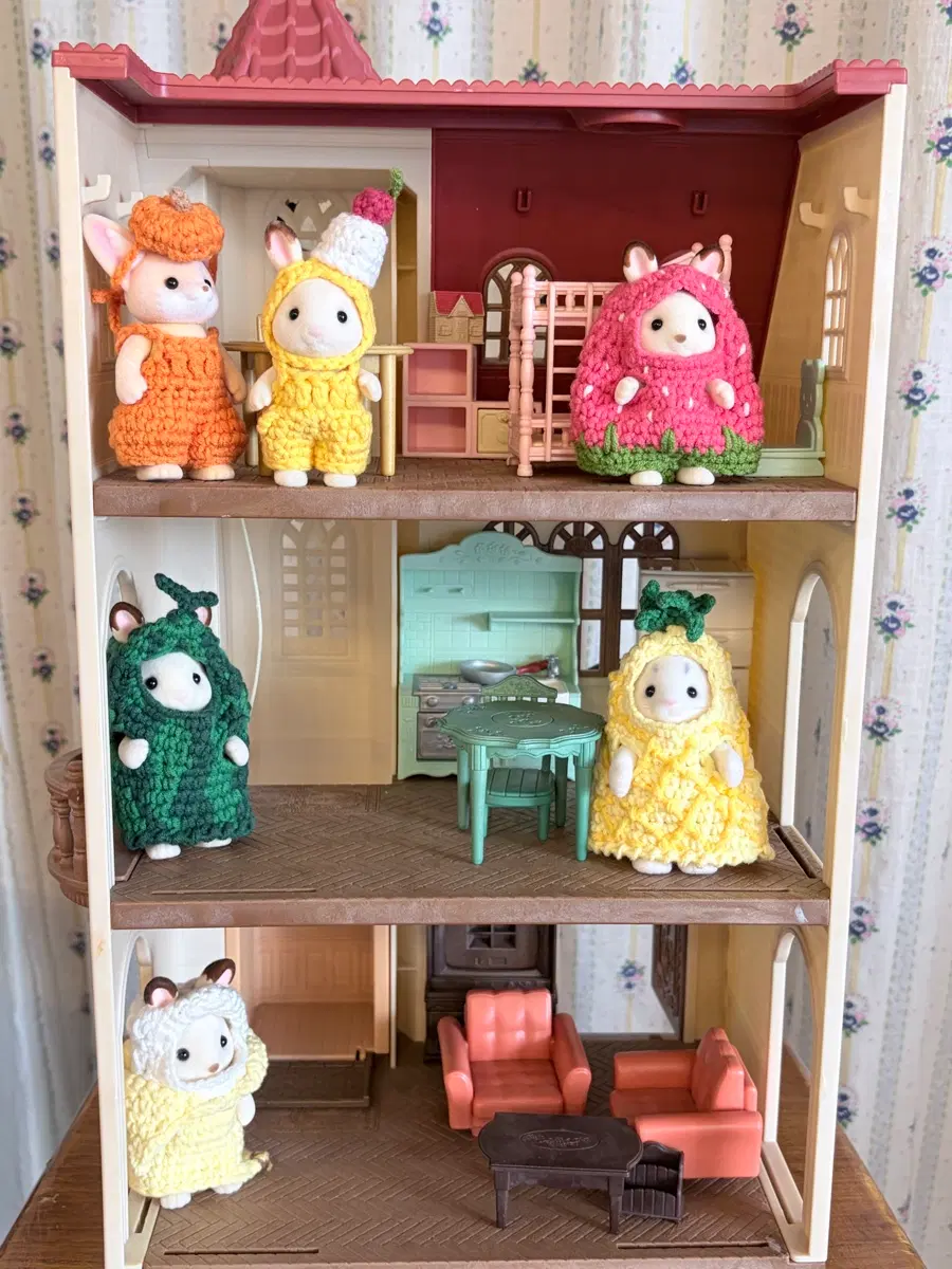 핸드메이드 실바니안 인형옷