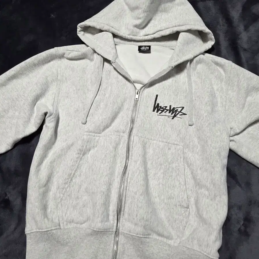 Stussy logo 거꾸로된 정품 토론토 후드집업
