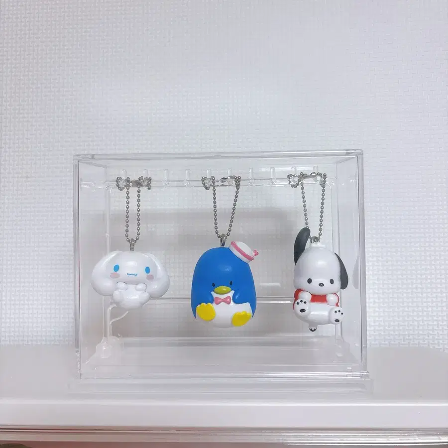산리오 시나모롤 폼폼푸린 턱시도쌤 키링 3종 세트