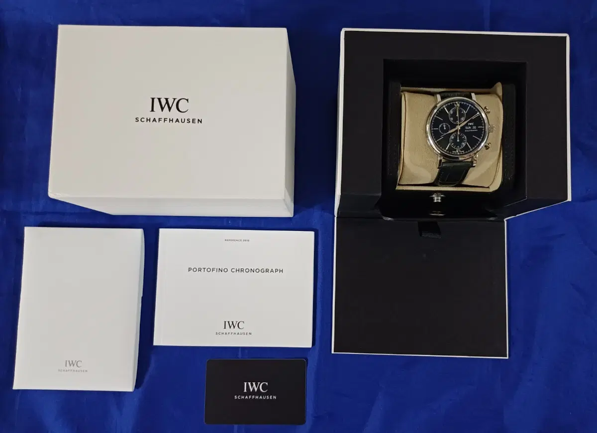 iwc 포르토피노 크로노 검판 42mm 판매해요