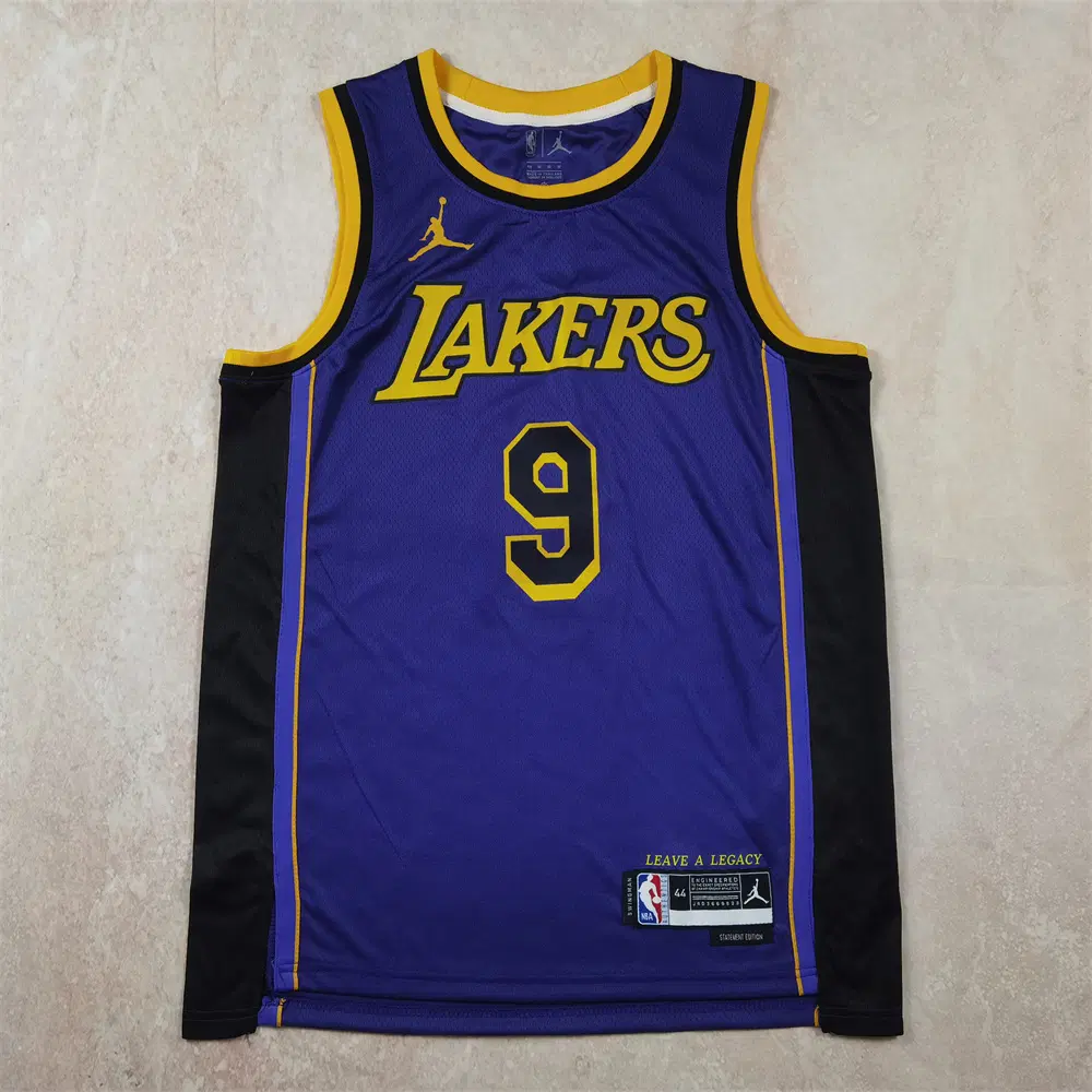 NBA 레이커스 JAMES JR. 9번 조던 브랜드 스테이트먼트 에디션 농구 유니폼 남녀공용 저지