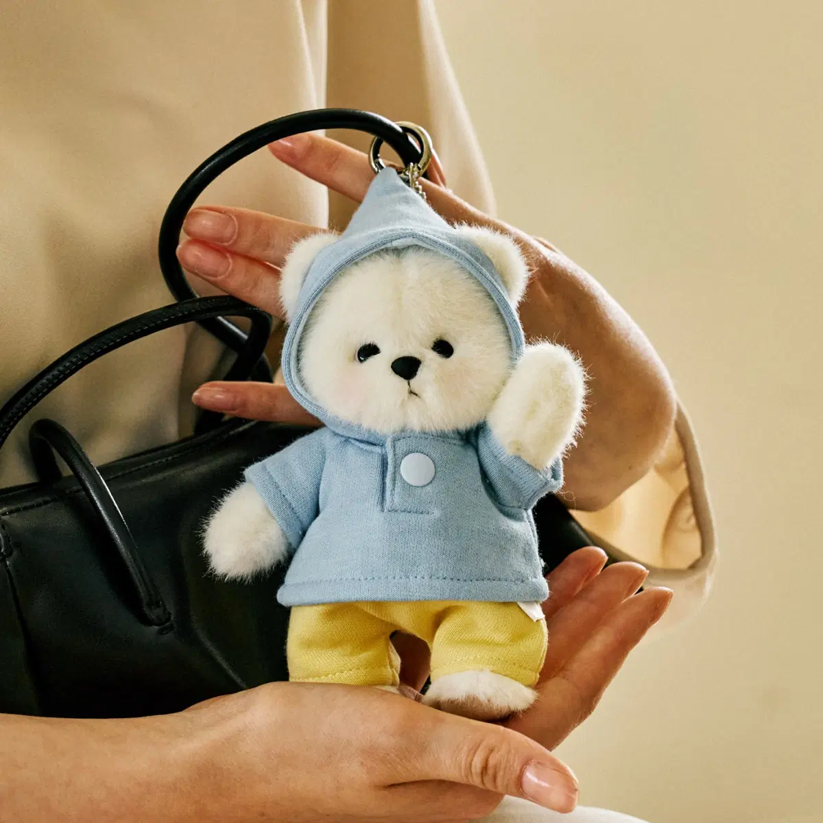 레나베어 시그니처 키링 xs 밀크티 (새상품)