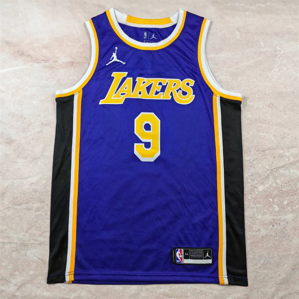 NBA 레이커스 JAMES JR. 9번 조던 브랜드 퍼플 스페셜 농구 유니폼 남녀공용 저지