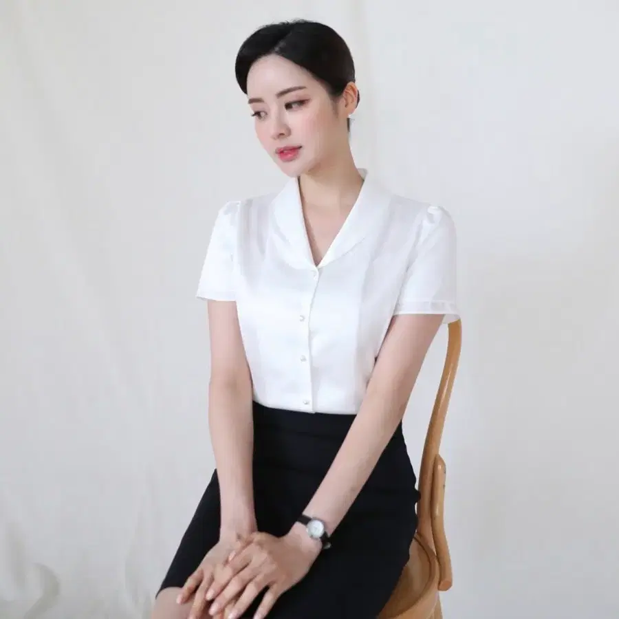 여성 정장 블라우스 세트
