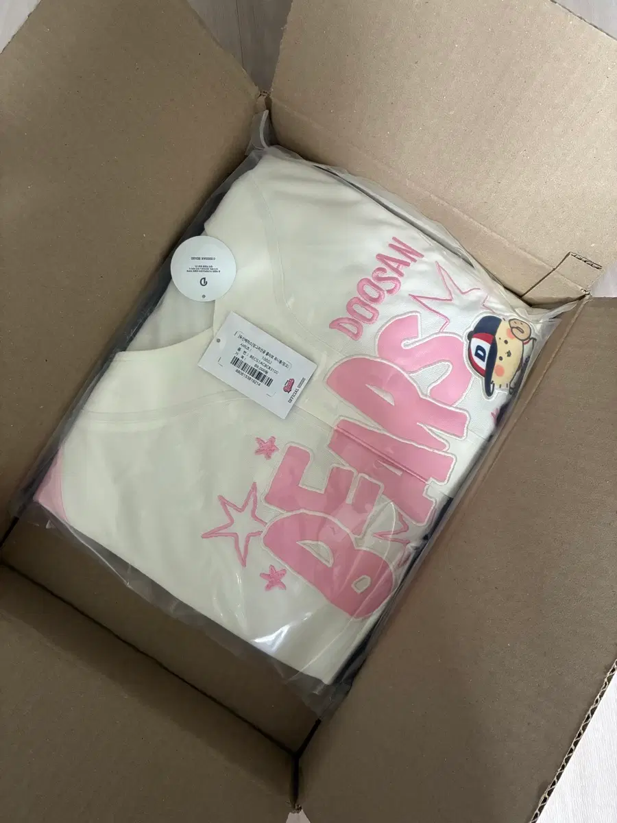 두산 베어스 X 망그러진곰 콜라보 망곰 핑크 유니폼 100 노마킹