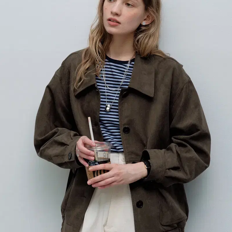 modestmood 모데스트무드 보스턴 자켓 스웨이드