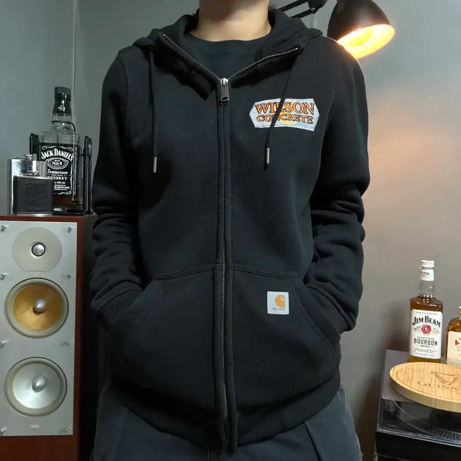 칼하트 기모 패치 후드집업