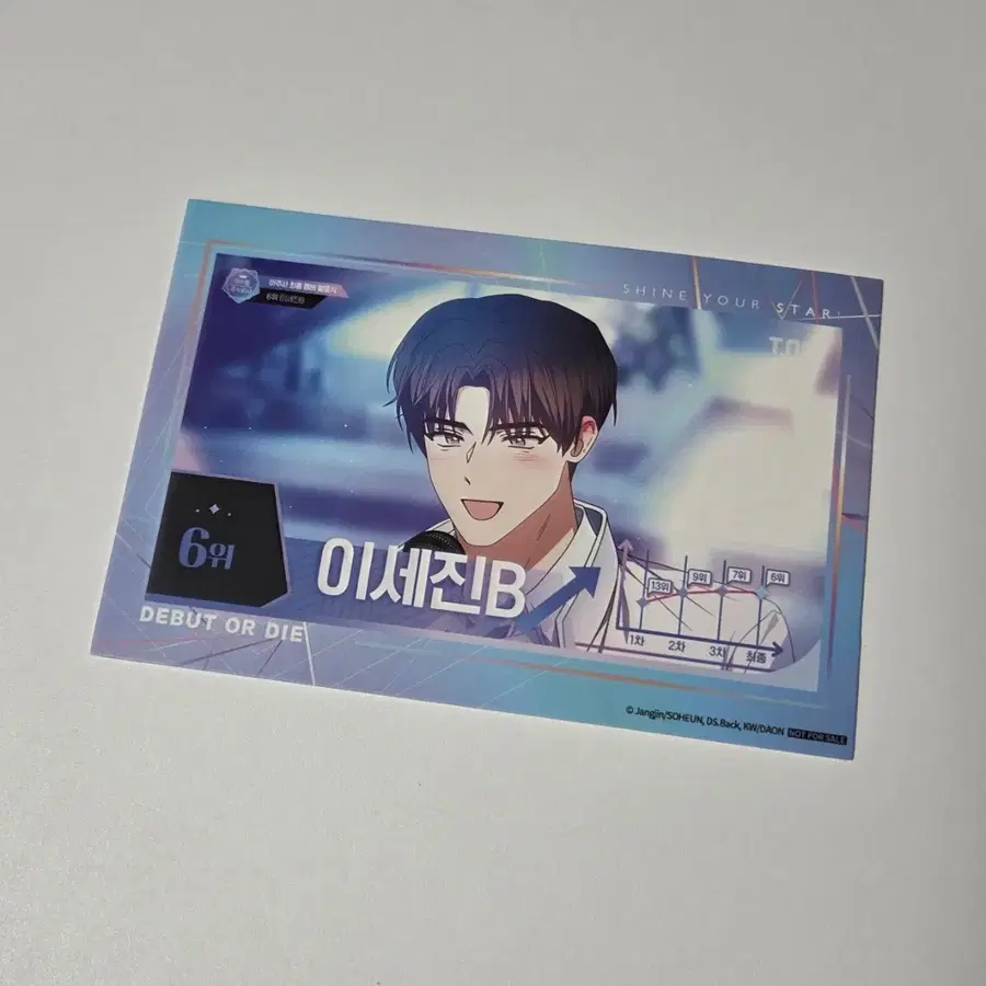 데못죽 데뷔 못하면 죽는 병 걸림 중국 특전 엽서 이세진B 큰세