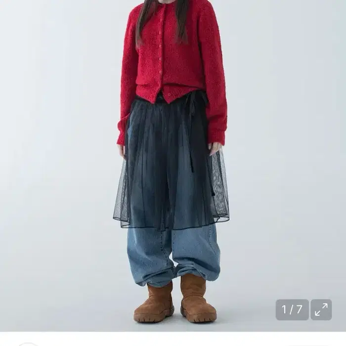 오헤시오 포인트 벨트 랩스커트