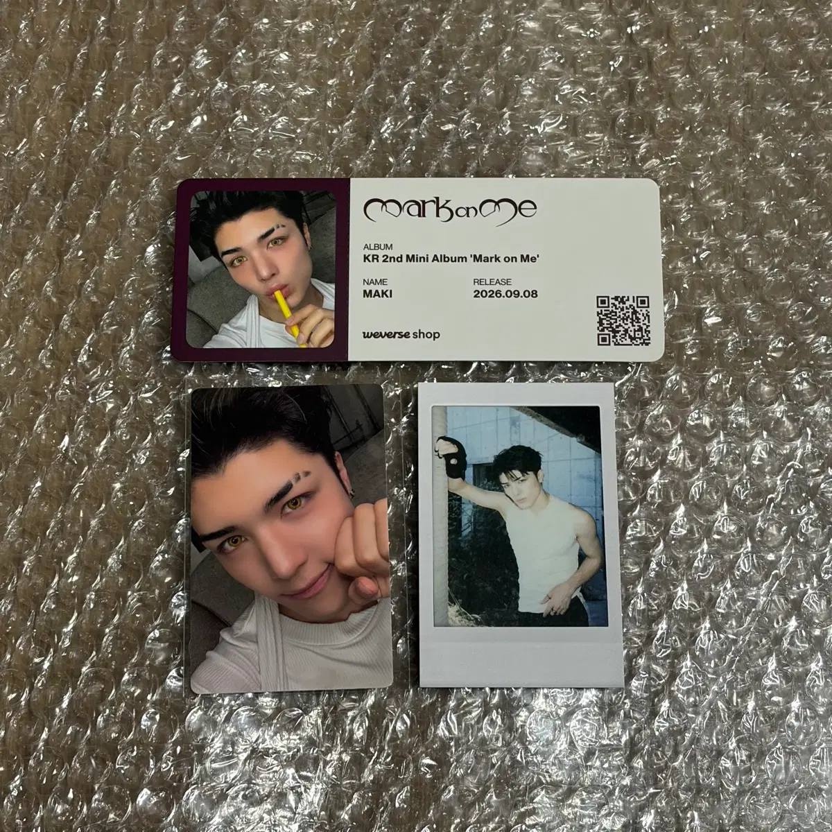 앤팀 마크온미 마키 포카 무신사 특전 위버스 특전 일괄