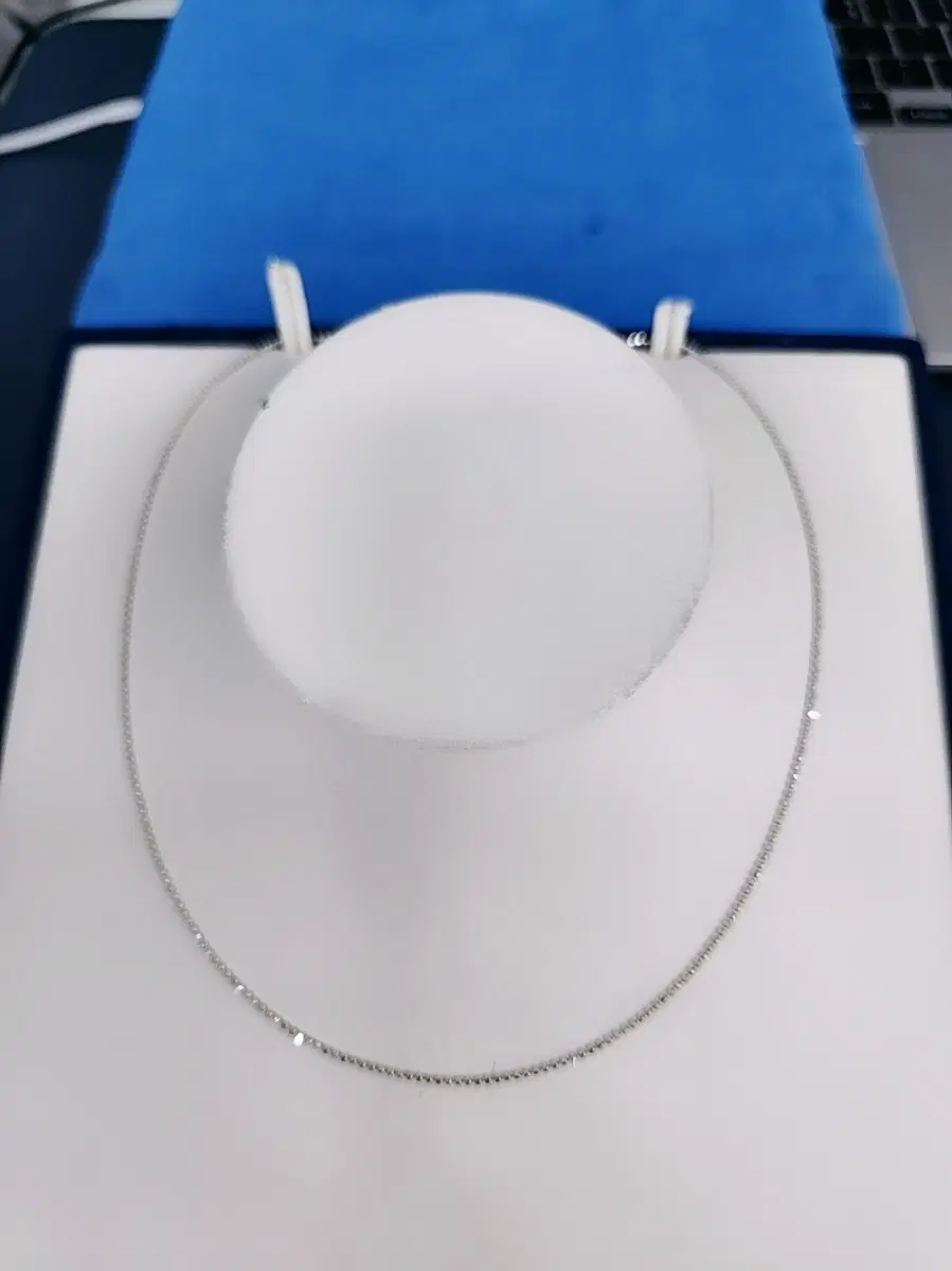 14k 화이트 골드 목걸이