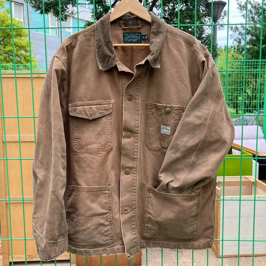 폴로 컨트리 캔버스 덩가리 유틸리티 초어 자켓 xl xxl 2xl