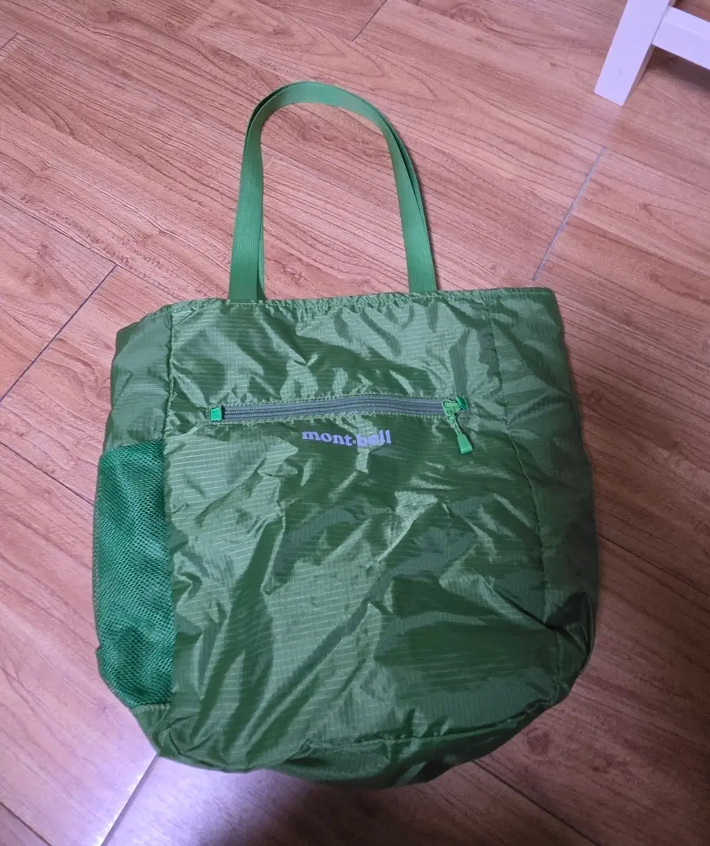 몽벨 포켓터블 토트백 그린 15L