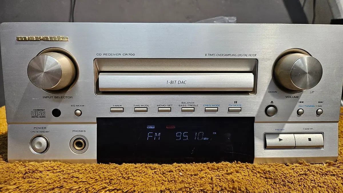 마란츠 CD 리시버 앰프 CR700 간단리모컨 외장블루투스 포함