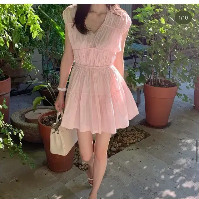 라플라 가브리엘 원피스 네이비 숏기장