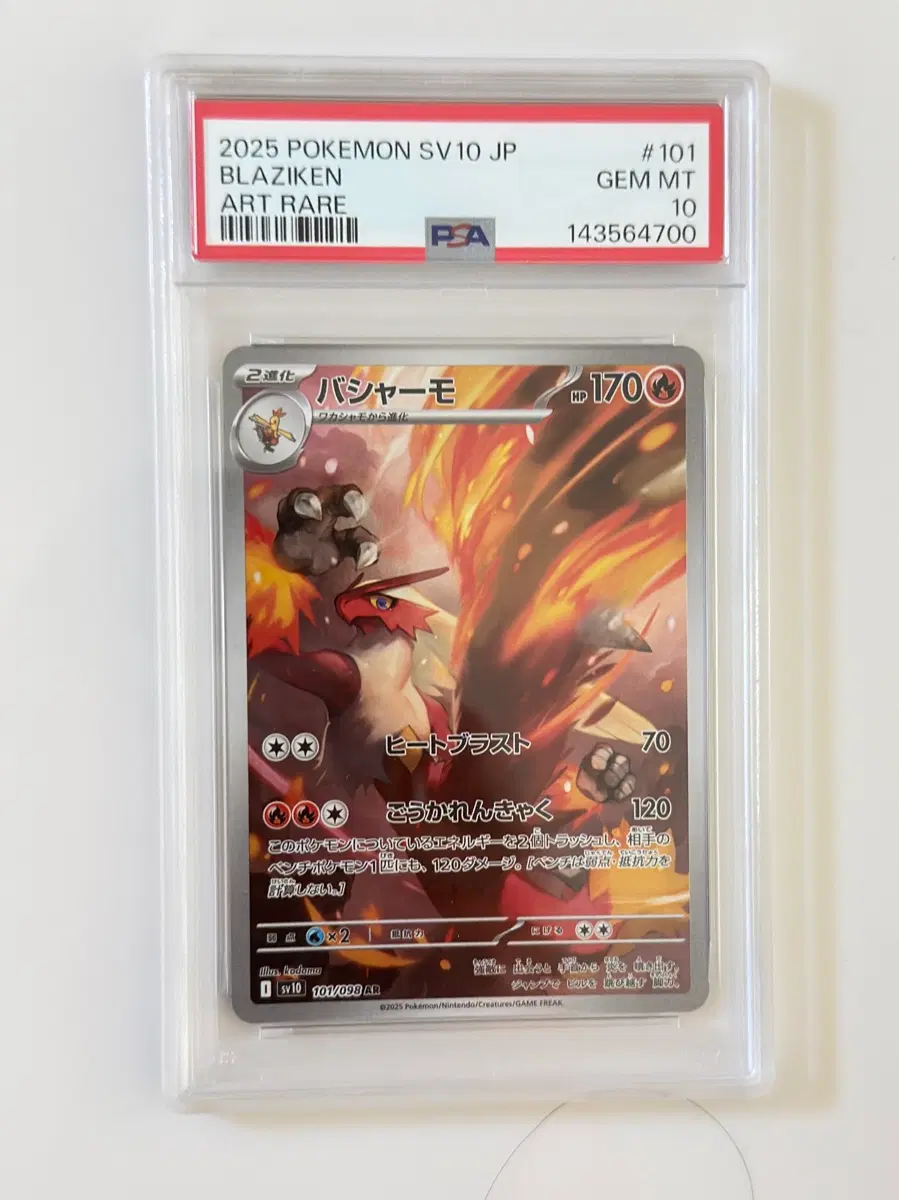 Psa10 포켓몬카드 번치코ar