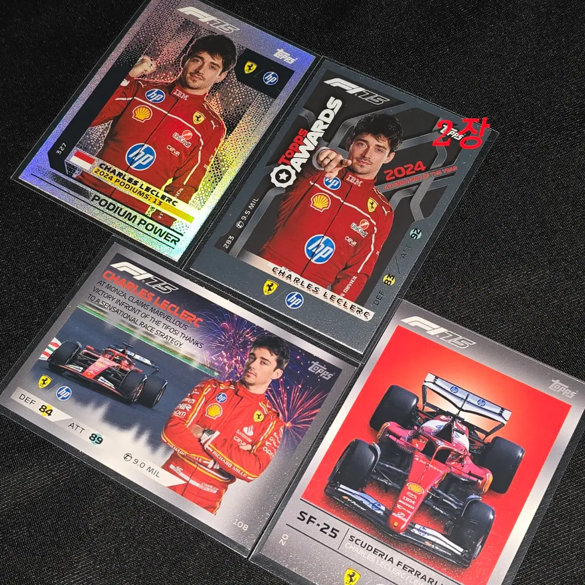 F1 2025 샤를 르끌레르 탑스 터보 카드
