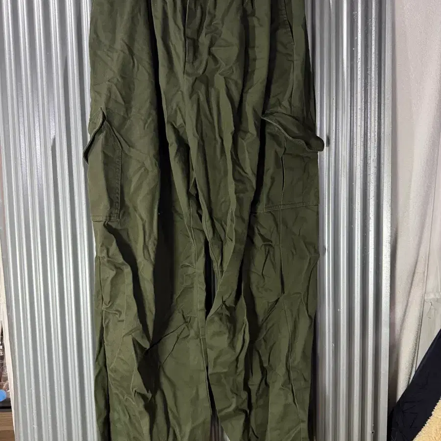 XL 드로우핏 카키 카고팬츠