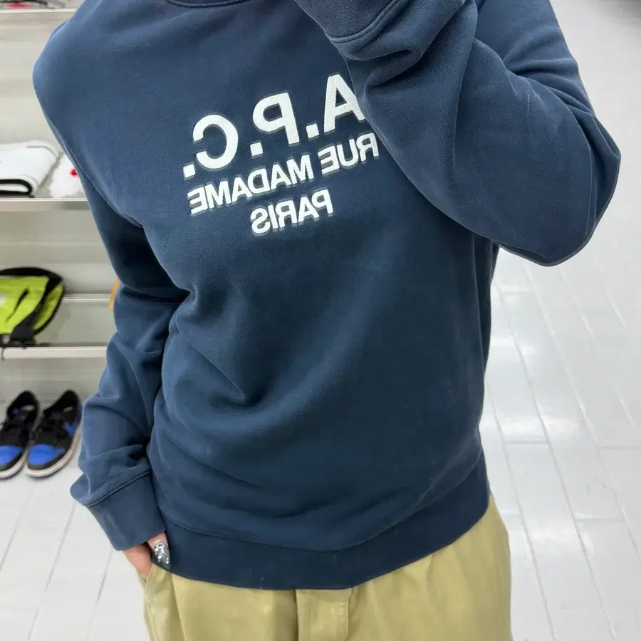 (L) 아페쎄 루퍼스 스웨트셔츠마린 네이비 맨투맨