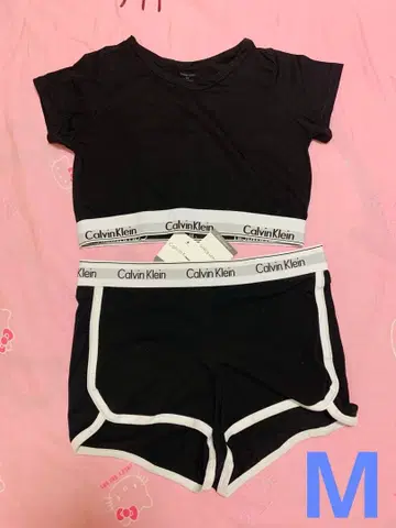 Calvin Klein 셋업 블랙 T셔츠 세트 M 인기