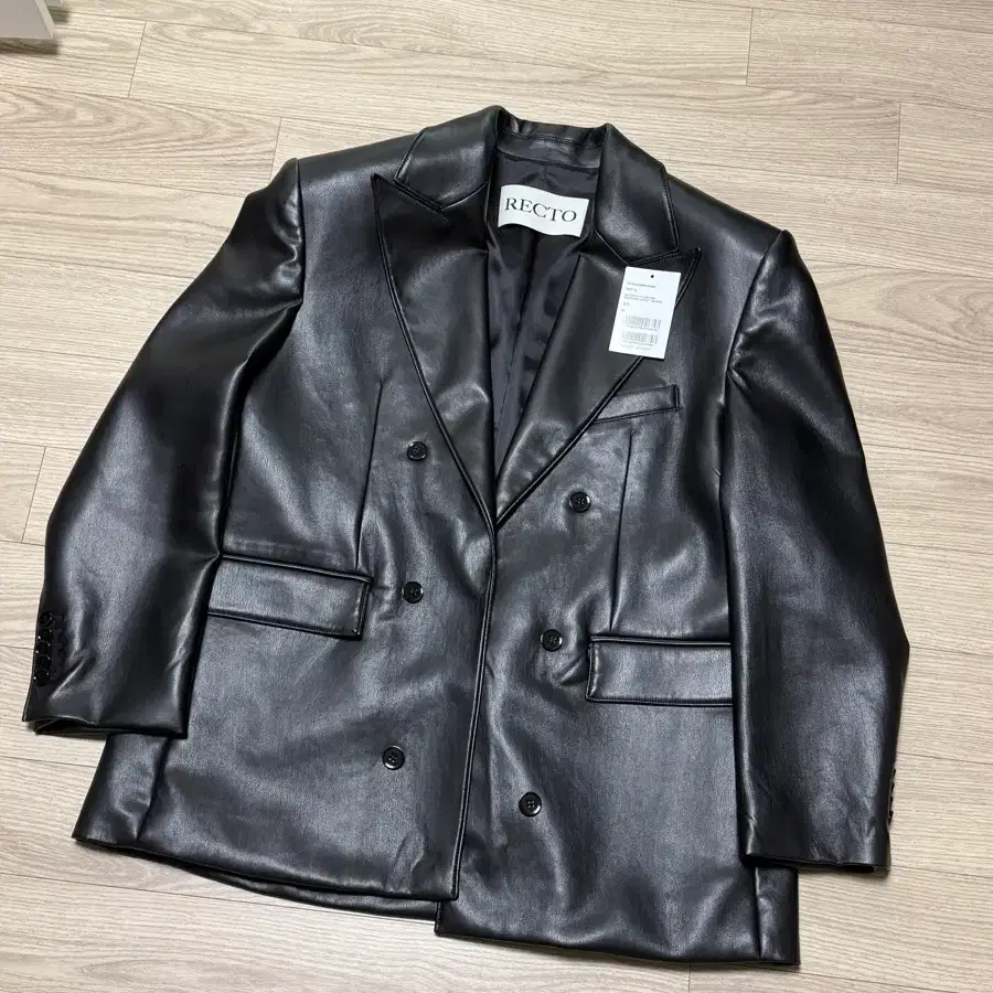 [M] 렉토 빅터 레더 오버사이즈 자켓