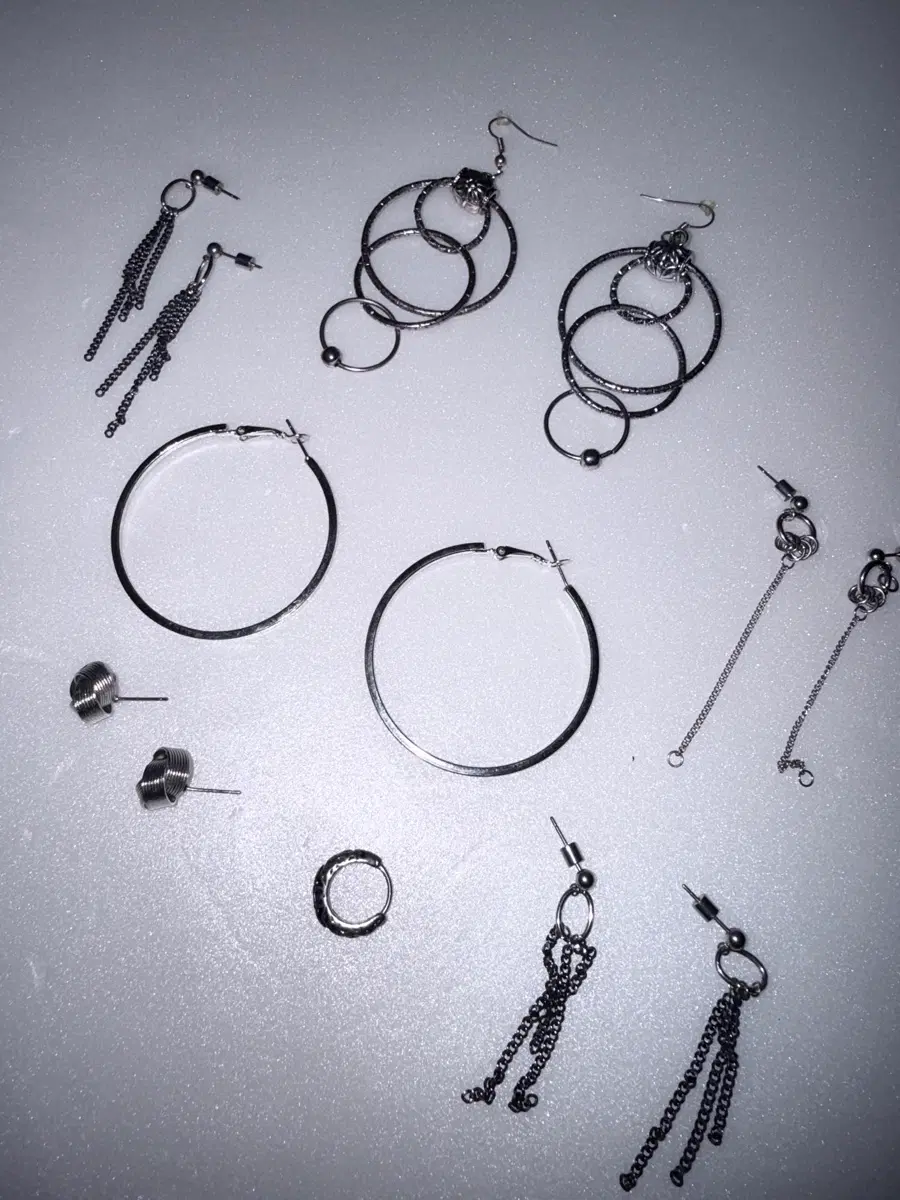 Surgical Steel & Plated Earring Set (6)