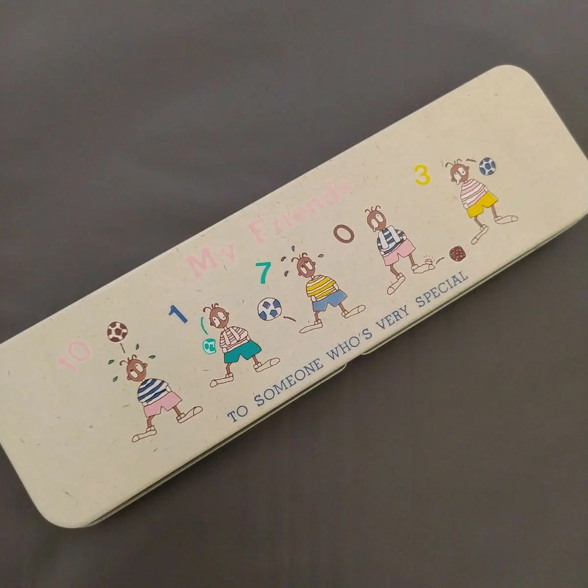 1988년 영아트 마이프렌드 철제필통 / 고전 문구 빈티지 팬시 옛날 틴 필통