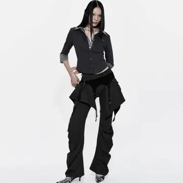 카시코 Layered Strap Pants Khaki | 면바지 | 번개장터 중고거래