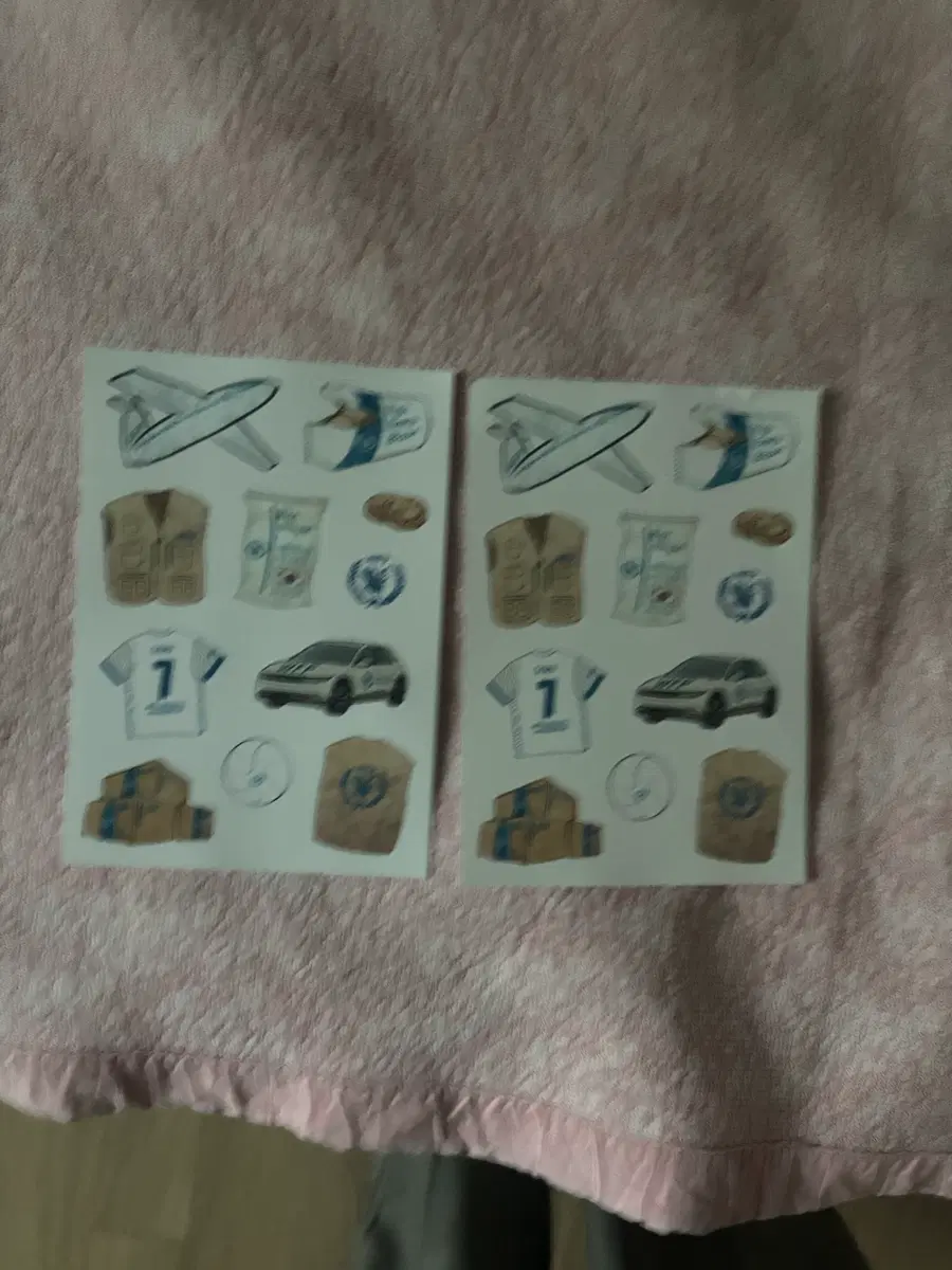 여행 컨셉 스티커 3장